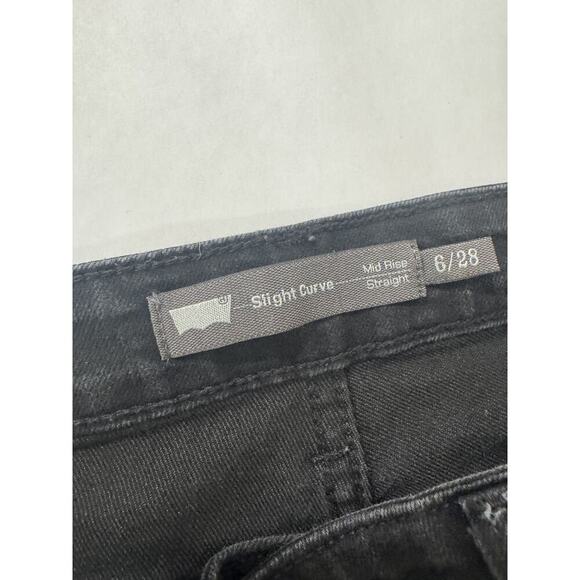 Levi's Slight Curve Mid-Rise Straight Jeans Rare Discontinued Style Circa 2010 6 - Picture 6 of 11